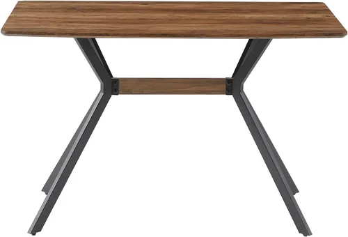 Vista 6 de Yogald - Mesa de comedor moderna de 47.27 pulgadas, mesa de comedor rectangular con patas de metal, ahorro de espacio para reuniones y comedor