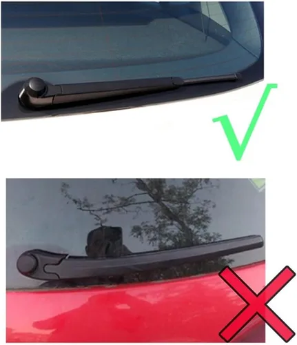 Vista 2 de Limpiaparabrisas delantero y trasero compatible con Seat Leon Typ 1P Hatchback 2009-2012 parabrisas ventana 26 + 26 + 11 pulgadas
