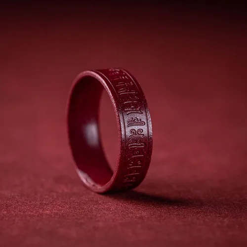 Vista 9 de HETICA Anillo de cinabrio de Feng Shui, amuleto de Lucky Wealth Buddhis para hombres y mujeres, anillo de la suerte FengShui, amuleto de dinero
