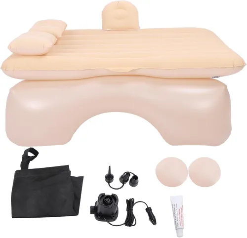 Vista 5 de CHICIRIS Colchón inflable del aire del coche con 2 almohadas, 55.1x35x4.7 in espalda Beige
