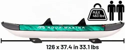 Vista 12 de aquamarina Kayak Inflatable with Paddle