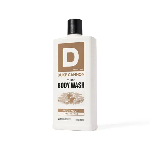 Vista 7 de Duke Cannon Gel de baño grueso de alta viscosidad, Buck Moon, 17.5 onzas, aroma a vetiver y musgo de roble, enriquecido con minerales, sin parabenos