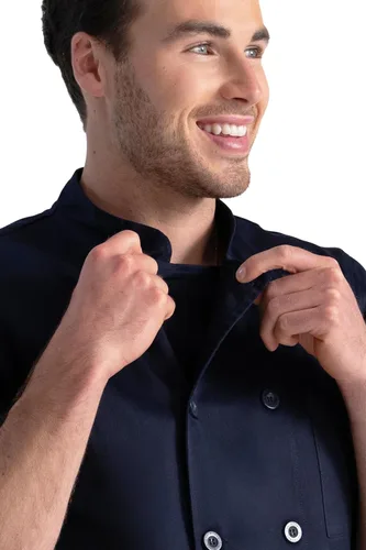 Vista 3 de Chef Works Chaqueta de Chef Unisex Volnay Azul marino