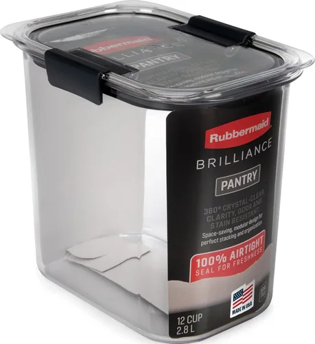Vista 18 de Rubbermaid Brilliance - Recipientes para almacenar alimentos, libres de bisfenol A, con tapas