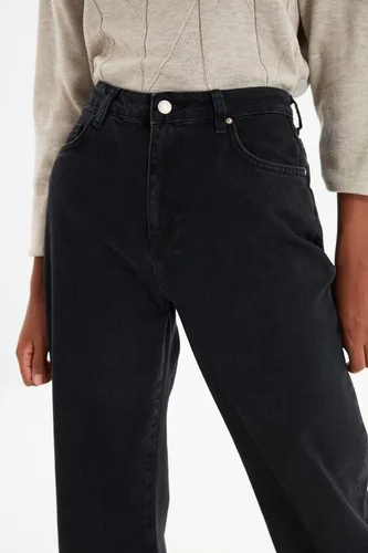 Vista 2 de Trendyol Jeans de pierna ancha de cintura alta para mujer