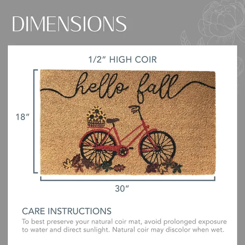 Vista 2 de Elrene Home Fashions, Farmhouse Living Honey - Decoración Hello Fall Bike