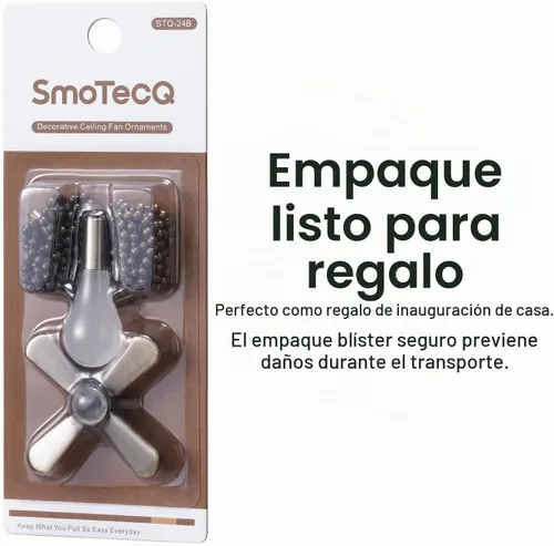 Vista 3 de SmoTecQ Extensor de cadena de ventilador de techo ultra largo, integrado con bombilla decorativa de vidrio esmerilado y cable de ventilador