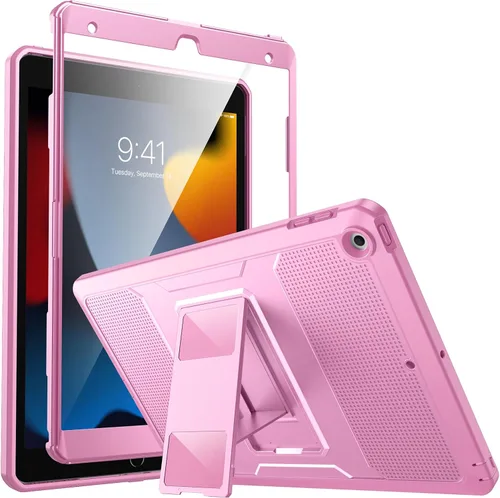 Vista 9 de MoKo Funda para iPad de 10.2 Pulgadas iPad 9ª Generación 2021/ iPad 8ª Generación 2020/ iPad 7ª Generación 2019, [Servicio Pesado] A Prueba