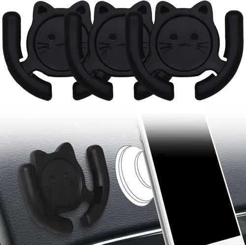 Vista 23 de Soporte multisuperficie para automóvil, paquete de 2 unidades compatible con soportes Popsocket, accesorios de soporte de dispositivos manos libres