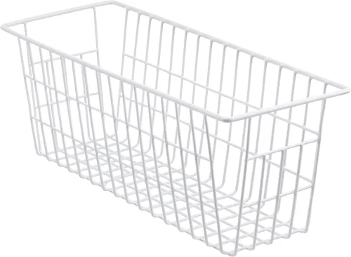 Vista 8 de iPEGTOP Juego de 6 cestas de almacenamiento de alimentos de alambre de metal con asas para organizar armarios de cocina, estante de despensa, baño