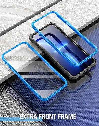 Vista 5 de Poetic Guardian Series - Funda diseñada para iPhone 13 Pro Max de 6.7 pulgadas, híbrida de cuerpo completo, a prueba de golpes, con protector