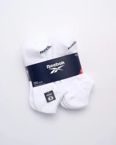 Vista 2 de Reebok Calcetines acolchados básicos de corte bajo transpirables para hombre (paquete de 6)