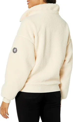 Vista 3 de DKNY Chaqueta deportiva de forro polar con capucha para mujer