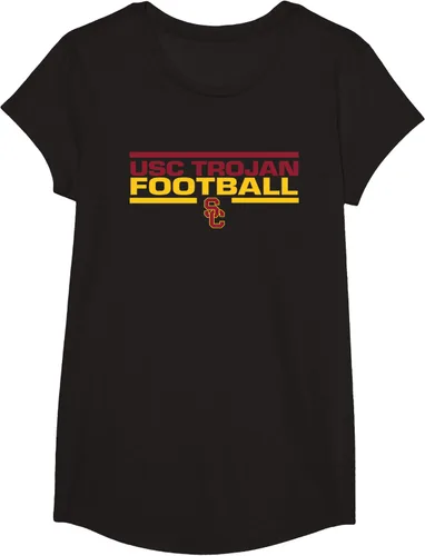 Vista 5 de Camiseta con licencia oficial de USC Trojans Football Tackle, Negro