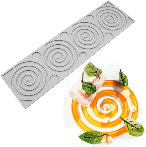 Vista 8 de Molde de silicona hueco en forma de corazón de amor, moldes de encaje de hojas de árbol, molde de fondant de caramelo de chocolate, molde de fondant