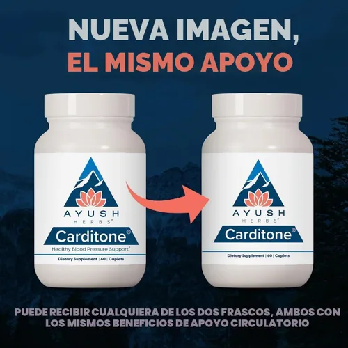 Vista 2 de Carditone, 60 cápsulas Ayush Herbs, 891501001111, Blanco, 1, 1 Suplemento natural para la salud del corazón para mujeres y hombres, arjuna, calcio