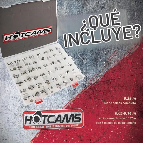 Vista 5 de Hot Cams, juego completo de espaciadores de 7.48 mm HCSHIM01 para Honda CRF Kawasaki KX Suzuki RMZ Yamaha WR YZ Dirt Bikes
