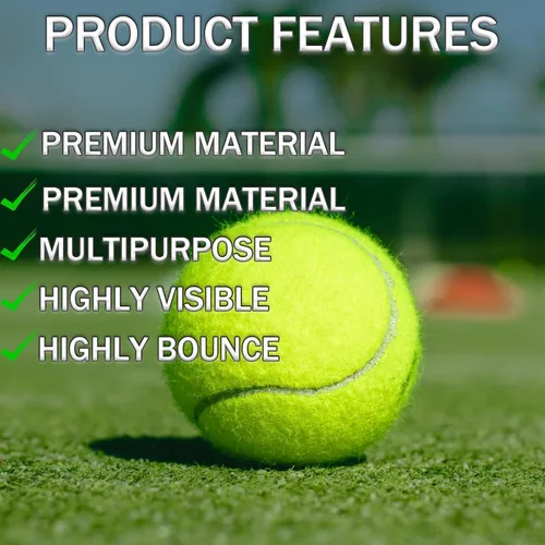 Vista 5 de SHYUJAJIE Pelotas de tenis, paquete de 40 pelotas de entrenamiento de tenis, pelotas de tenis de alta elasticidad para principiantes, pelotas