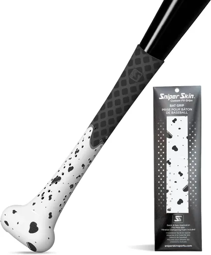 Vista 12 de SNIPER SKIN Baseball & Softball Bat Grip - Replacement Bat Grip Wrap - Easy to Install, Strong, Waterproof, Tacked for Performance Sombra negra