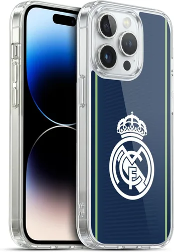 Vista 52 de Head Case Designs Funda de gel con licencia oficial del Real Madrid CF azul [protección de grado militar] compatible con Apple iPhone 7 Plus/iPhone
