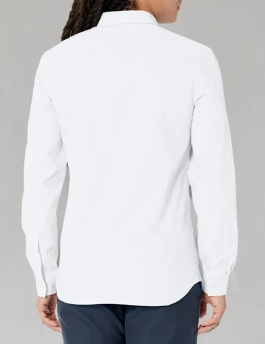Vista 7 de Lacoste Camisa de manga larga con botones de popelina ajustada para hombre