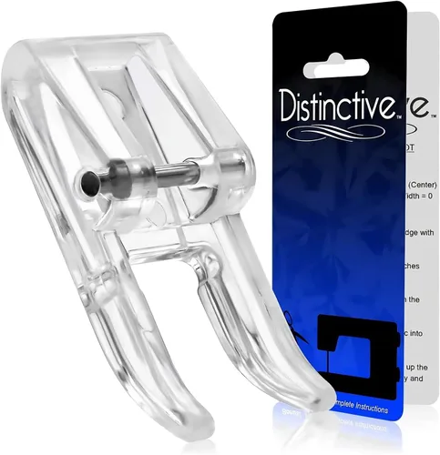 Vista 12 de Distinctive 1 – 4 (cuarto de pulgada) Quilting máquina de coser prensatelas para guía de borde con – Compatible con todos los vástagos Snap-On