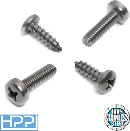 Vista 2 de Tornillos para placas de automóvil HPP, equipo original, Acero inoxidable