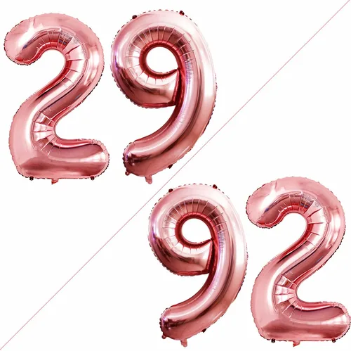 Vista 107 de Goer, conjunto de globos de papel aluminio para decoraciones de cumpleaños, globos de las letras de feliz cumpleaños y de números Oro