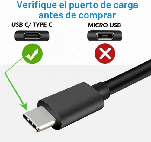 Vista 2 de Cargador USB C rápido para JBL Charge 4, Charge 5, Flip-5, Pulse-4, Jr-Pop, Clip-4, GO-3, Extreme-3, Tuner-2, Endurance Peak Speaker Auriculares