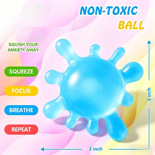 Vista 3 de Juguetes Fidget Pelotas Antiestrés para Niños, Juguetes Blanditos Squishy, Premios Fidget a Granel - Pelotas Sensoriales - Pelotas Antiestrés