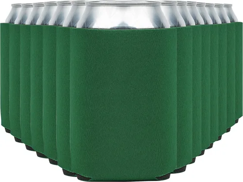 Vista 39 de Fundas enfriadoras de latas de cerveza en blanco (paquete de 14) fundas enfriadoras de latas de cerveza con aislamiento suave - Fundas negras lisas