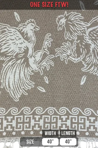 Vista 2 de ShirtBANC Poncho de Serape mexicano Capa Azteca Múltiples Estilos Hecho en México