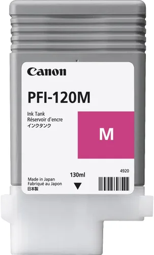 Vista 5 de Canon Paquete de tanque de tinta de pigmento PFI120 (negro mate, cian, magenta, amarillo, negro) en embalaje al por menor