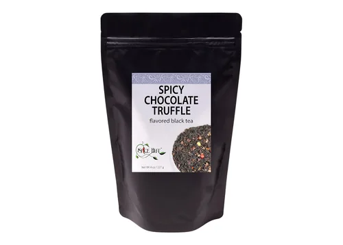 Vista 11 de Crème de la Earl orgánica, hojas sueltas saborizadas Earl gris té negro, el primer sorbo de té, bolsa de 8 onzas (80-100 porciones) The Spice Hut
