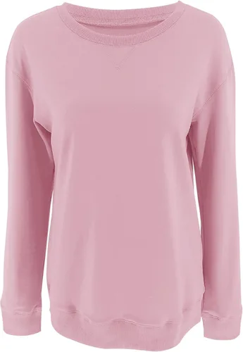 Vista 5 de Orchidays Sudaderas de cuello redondo para mujer, casuales, de manga larga, lindas, estilo túnica, sueltas, con botones