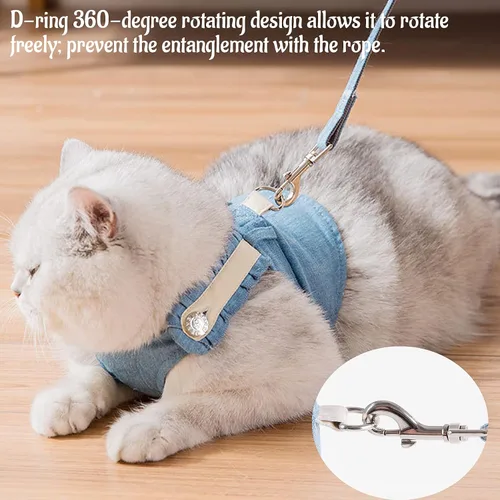 Vista 3 de Hanlongyu - Ganchos giratorios de metal resistente para correa de perro, de acero inoxidable, multiusos, hebilla de resorte para mascotas