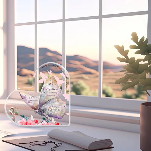 Vista 5 de Regalos cristianos para mujer, regalos religiosos con mariposas, regalos inspiradores con versículos de la Biblia y oraciones, regalos de mariposas