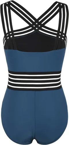 Vista 6 de Hilor - Trajes de baño de una pieza para mujer, diseño con parte delantera cruzada y calado, monokini