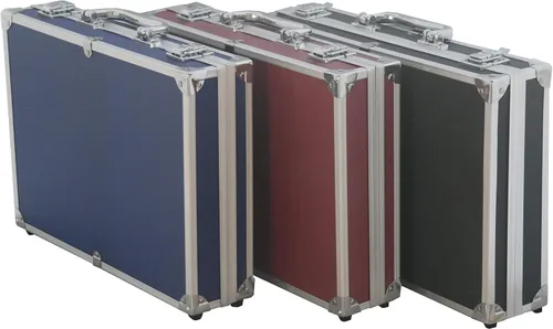 Vista 7 de Ursae Minoris Elite - Caja de aluminio negro para 100 cápsulas de monedas grandes, "H", XL, "I" o acrílico, 2 x 2