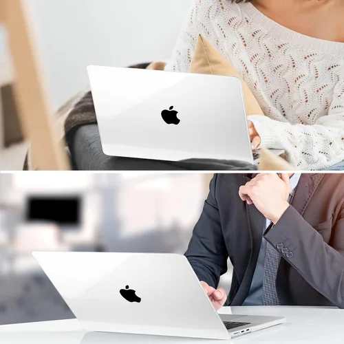 Vista 8 de TWOLSKOO Compatible con funda para MacBook Air M4 de 15 pulgadas versión 2025-2023 M4 A3241 M3 A3114 M2 A2941, carcasa rígida de plástico y Cristal