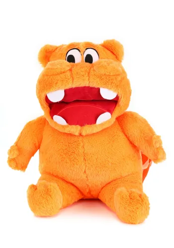 Vista 2 de Mochila de Peluche Naranja Hungry Hungry Hippos Multicolor