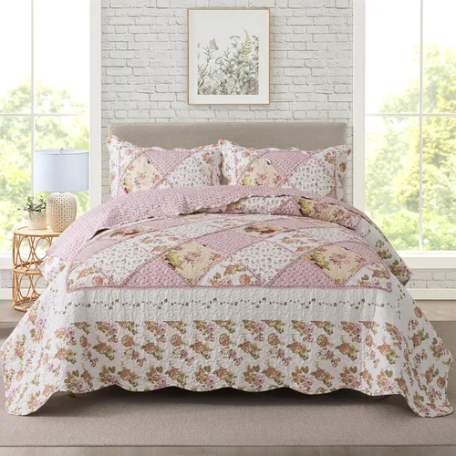 Vista 15 de Travan Juegos de Edredón de 2 Piezas Twin con Sham, Ropa de Cama de Gran Tamaño, Colcha Reversible, Juego de Cubrecama Suave, Tamaño Twin