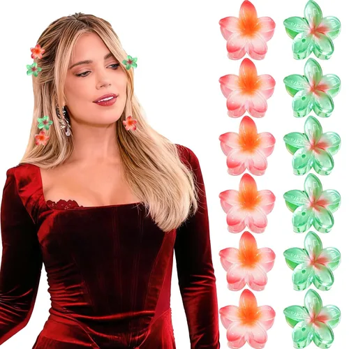 Vista 9 de GQLV Pinzas pequeñas para el cabello, 12 pinzas pequeñas de 1.18 pulgadas para mujeres y niñas, cabello grueso/fino, decoraciones de cabello