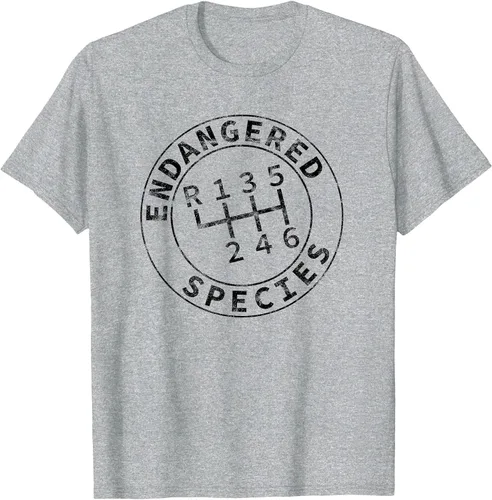 Vista 7 de Endangered Species Stick Shift Manual Transmission Drivers T-Shirt Baby Blue