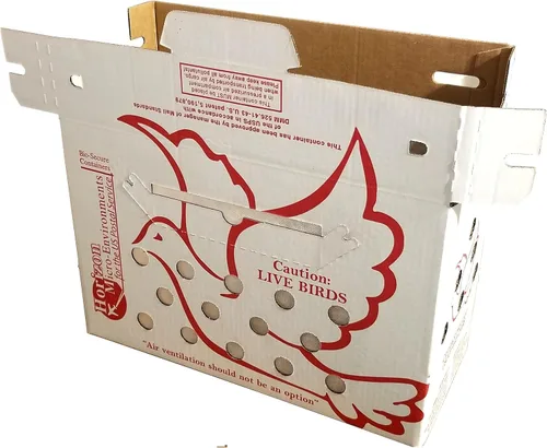 Vista 2 de Cajas de envío de pollo vivo "ventiladas" (1 paquete)