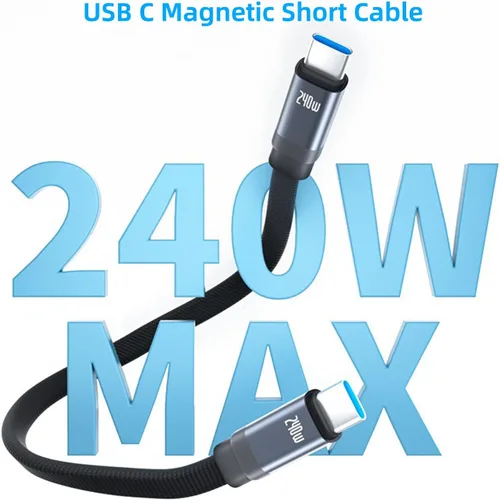 Vista 6 de AreMe Adaptador de carga para reloj Garmin y cable corto magnético USB C