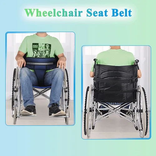 Vista 2 de Arnés de sujeción para cinturón de seguridad para silla de ruedas, para pacientes con demencia, accesorios de cinturón de seguridad para silla