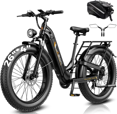 Vista 14 de Jasion Thunder/PRO/ST Electric Bike,2000W/1800W Peak Ebikes for Adults,26''Fat Tire Best Ebike for Men,90/80 Miles with 1040Wh/864Wh