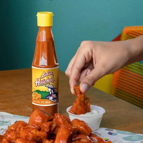 Vista 9 de Salsa Huichol Mezcla de 3 unidades – (1 original, 1 Negra, 1 Habanera) – Auténtico sabor picante – 0 calorías, sin azúcar ni grasa – Ideal