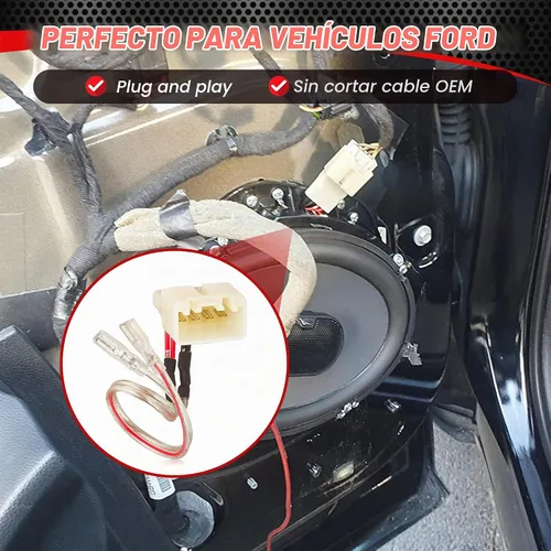 Vista 6 de RED WOLF Conector de arnés de cableado para altavoz de puerta de automóvil para Ford F150 Escape Focus Bronco Mustang Mazda 2 6 CX5 2011-2021